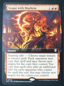 Tempt with Mayhem Extended Art - MH3 - Mtg Card #4AG - Image 1