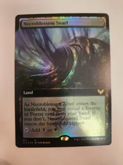 Necroblossom Snarl - Foil - Extended Art - Strixhaven: School of Mages - NM MTG - Image 1