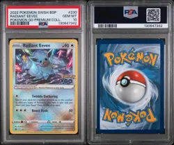 Pokemon Card PSA 10 Radiant Eevee SWSH230 Shiny Promo GO Holo Collection 2022 #2 - Image 3