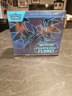 Pokemon Mega Evolution Phantasmal Flames Elite Trainer Box Factory Sealed - Image 1