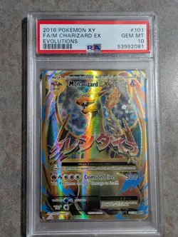 2016 POKEMON EVOLUTIONS MEGA CHARIZARD EX PSA 10 - Image 1