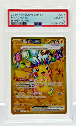 Pikachu ex - Pokemon (2024) Surging Sparks #247 - Secret Hyper Rare - Image 1