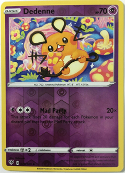 POKEMON DEDENNE 078/189 DARKNESS ABLAZE UNCOMMON REVERSE HOLO NEAR MINT - Image 1