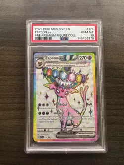 2025 POKEMON SVP EN-SV BLACK STAR PROMO #175 ESPEON EX PSA 10 - Image 1