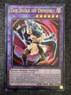 Yugioh The Duke Of Demise MZTM-EN033 ULTRA Rare 1st Edition NM - Image 1