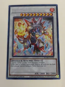 Yugioh - Jurrac Astero Meteor Giganoto Velphito - 1st Edition NM - Free Holo - B - Image 2