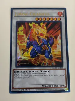 Yugioh - Jurrac Astero Meteor Giganoto Velphito - 1st Edition NM - Free Holo - B - Image 5