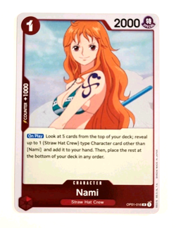 Nami - OP01-016 R - Rare - Foil - Romance Dawn - English - One Piece_2 - Image 1