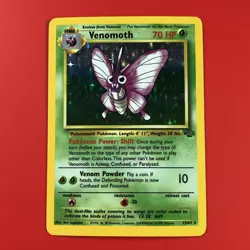 1999 | Pokemon TCG (VENEMOTH 13/64 MP | JUNGLE) Holo Unlimited Card CCG English - Image 1