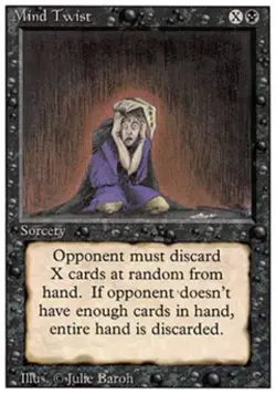 Mind Twist - Damaged / Poor MTG Revised - Image 1