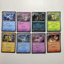 Pokemon TCG Prismatic Evolutions Costco Mini Tin Cosmos Promo Cards Set Of 8 NM - Image 1