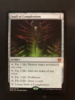 Staff of Compleation- Phyrexia: All Will Be One Regular MTG - Image 1