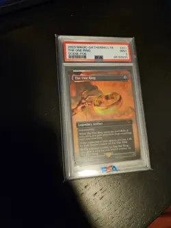 MTG The One Ring Borderless Foil PSA 9 Lord of the Rings LTR NM-MT 451 - Image 1