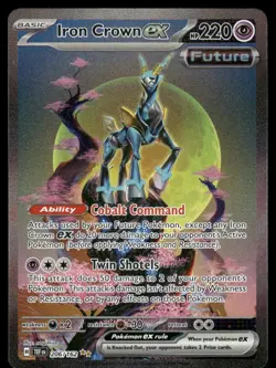 Pokemon Cards Iron Crown ex 206/162 Temporal Forces Special Illustration Rare - Image 1