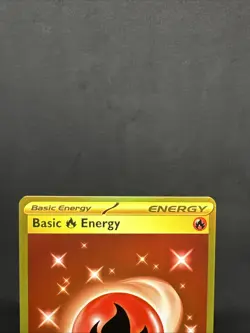 Fire Energy 230/197 SV03: Obsidian Flames Gold Hyper Secret Rare Pokemon NM Card - Image 3