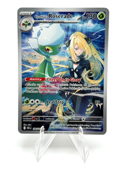 Pokemon Cynthia's Roserade Illustration Rare Destined Rivals 184/182 - Image 1