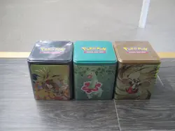 3 Pokemon TCG Stacking Tins BRAND NEW Factory Sealed - Image 1