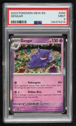 Gengar Pokemon Scarlet & Violet 151 MEW PSA 9 MINT - Image 1