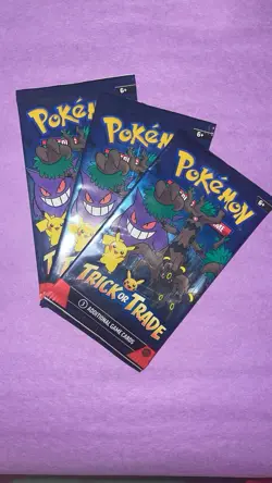 Pokemon Trick or Trade Sealed Booster Packs 6 Packs English free shipping - Image 1