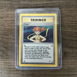 Pokemon TCG Misty Gym Heroes Holo Rare 018/132 Unlimited 1999 - Image 1