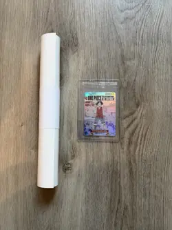 One Piece Monkey.D.Luffy College Basketball US Voyage Collectable Card + Poster - Image 1