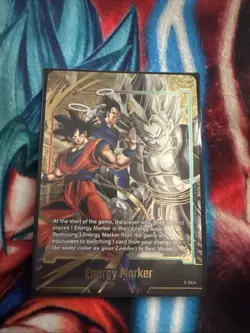 Dragonball Fusion World Card Game E-114 Gold Energy Marker Duel Evolution - Image 1