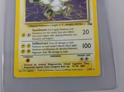 Magneton #11/62 Fossil Holo Foil Pokemon Card HP+/P *Ships In Card Saver* - Image 2