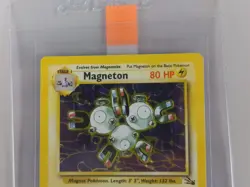 Magneton #11/62 Fossil Holo Foil Pokemon Card HP+/P *Ships In Card Saver* - Image 3