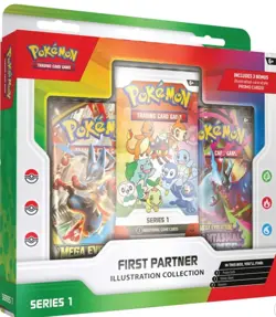 PRE SALE! Pokemon Trading Cards, First Partners Illustration Collection Series 1 - Image 1