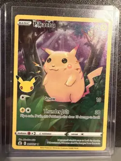2021 Pokemon SWSH Celebrations Pikachu Holo Card #005/025 - Image 1