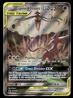 Pokemon Cards Espeon & Deoxys GX SM240 SM Promos Holo Promo - Image 1