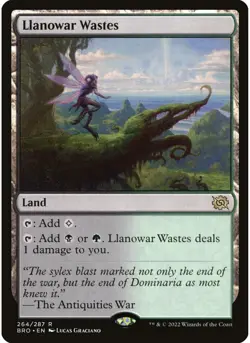 Llanowar Wastes 264 MTG NM - The Brothers' War - Image 1