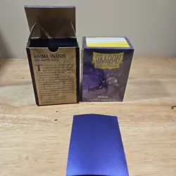 Dual Matte Metallic Soul (Purple) 200 ct Dragon Shield Sleeves Standard Size - Image 1