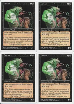 MTG: DERELOR 5th Edition RARE; played, Excellent condition x4 - Image 1