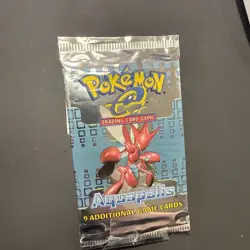 EMPTY Pokemon Aquapolis Booster Pack Scizor Art - Obverse Tear - Image 4