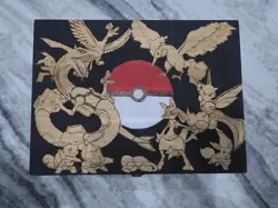 Wooden Deck Box - Personalised Pokemon Trading Card Storage Box Pokemon - Image 3