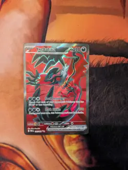 Mega Yveltal EX Ultra Rare Full Art NM Perfect Order Pokemon TCG - Image 1