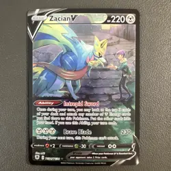 2022 Pokemon Astral Radiance Trainer Gallery Ultra Rare Zacian V TG21/TG30 - NM - Image 1