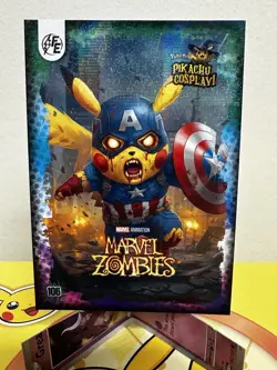 Marvel Zombies (Pikachu) #106 - Holo - Electric Pikachu Cosplay Pokemon - Image 1