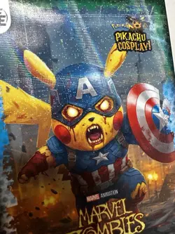 Marvel Zombies (Pikachu) #106 - Holo - Electric Pikachu Cosplay Pokemon - Image 2