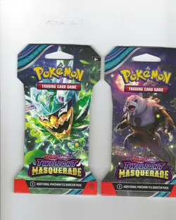 Pokemon TCG: S&S "Twilight Masquerade", Booster Packs- LOT- All 4 ART COVERS - Image 2