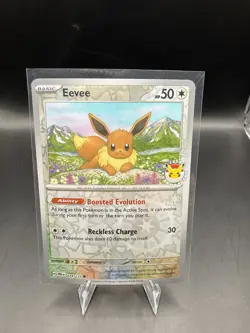 Pokemon Eevee Reverse Holo 074/131 Stamped Promo Prismatic Evolutions - Image 1