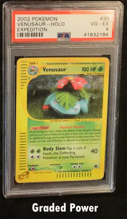 Pokemon Expedition Venusaur PSA 4 Holo (2184) #30 - Image 1