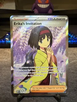 Pokemon TCG Erika’s Invitation 196/165 Full Art Scarlet & Violet 151 - Image 1
