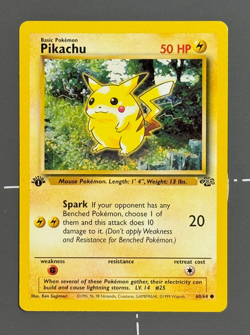1999 Pokemon Jungle Pikachu 60/64 1st Ed. WOTC LP - Image 1