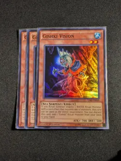 Yugioh - 3x Gishki Vision THSF-EN045 1st Edition Super Rare NM - Image 1