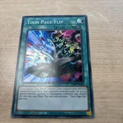 Toon Page-Flip - BLCR-EN068 - Secret Rare - 1st Edition - YuGiOh NM - Image 1