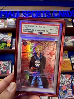 2025 One Piece OP 13 Red Manga Sabo #120 PSA 10 - Image 3