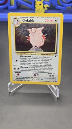 Pokemon TCG Clefable Holo Card Base Set 2 5/130 Nm Rare - Image 1