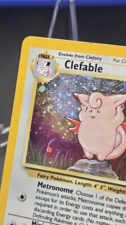 Pokemon TCG Clefable Holo Card Base Set 2 5/130 Nm Rare - Image 4
